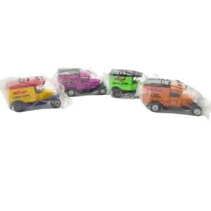 Vintage Kellogg's Cereal Box Toy Truck Set 4pc NIP Corn Pops Raisin Bran Apple